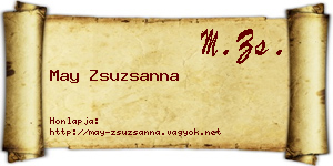 May Zsuzsanna névjegykártya